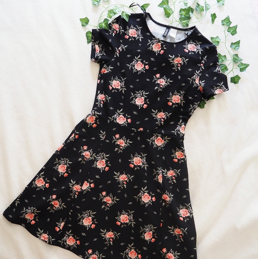 H&M floral mini dress